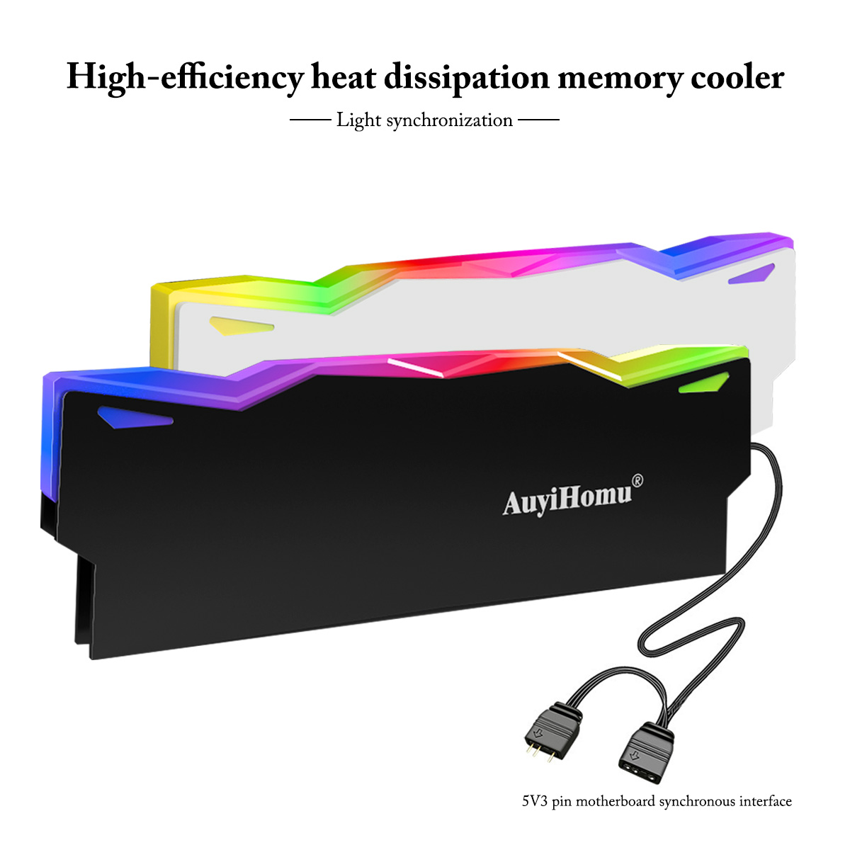 Ddr5 Ram - AuyiHomu RGB-Kühlkörper, 5V 3-Pin ARGB Sync