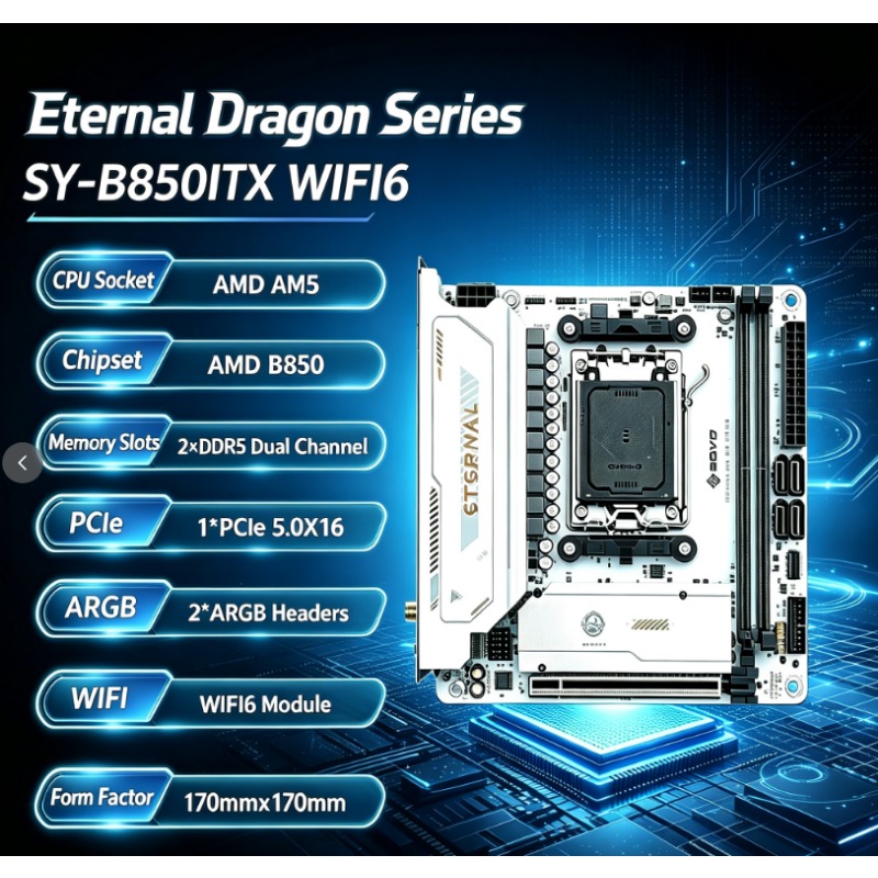 SY-B850ITX WIFI6 AMD Motherboa – Ddr5 64Gb Bewertung und Preis
