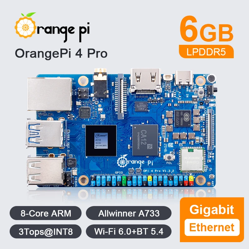 BoaMasM Orange Pi 4 Pro 6GB RA – Ddr5 Ram Bewertung und Preis